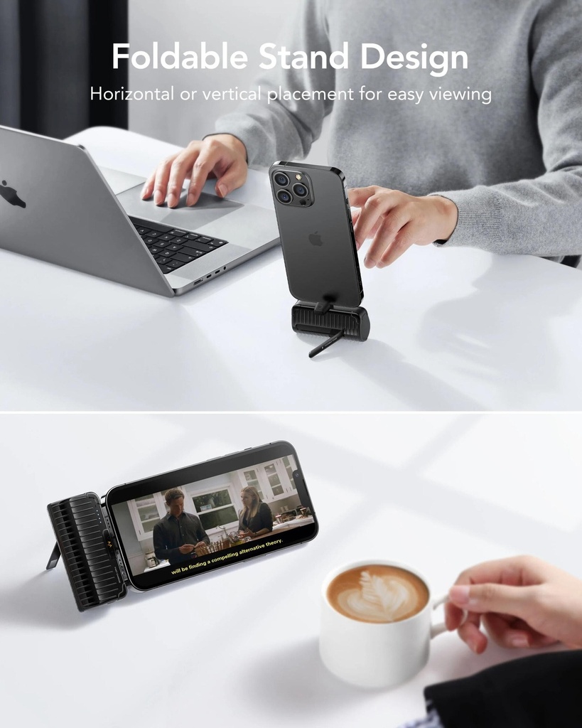 7MD Mini Portable Power Bank 5,000 mAh + Led Indicator With Built-In Plugon-C/L