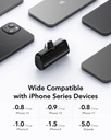 7MD Mini Portable Power Bank 5,000 mAh + Led Indicator With Built-In Plugon-C/L