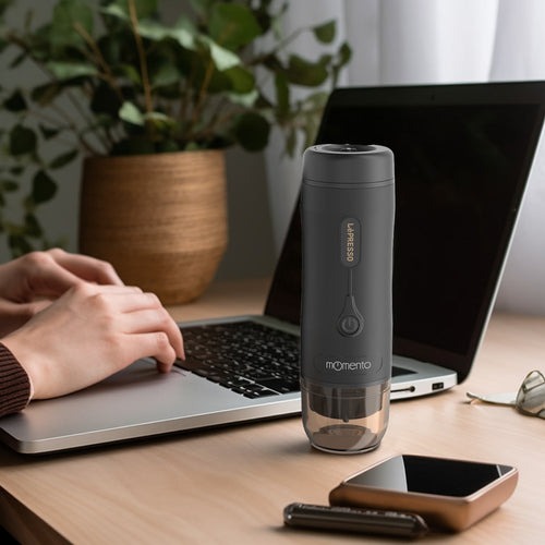 LePresso Momento 2.0 Portable 75W Espresso Machine With 2500 mAh Battery | LPPESSMBK |