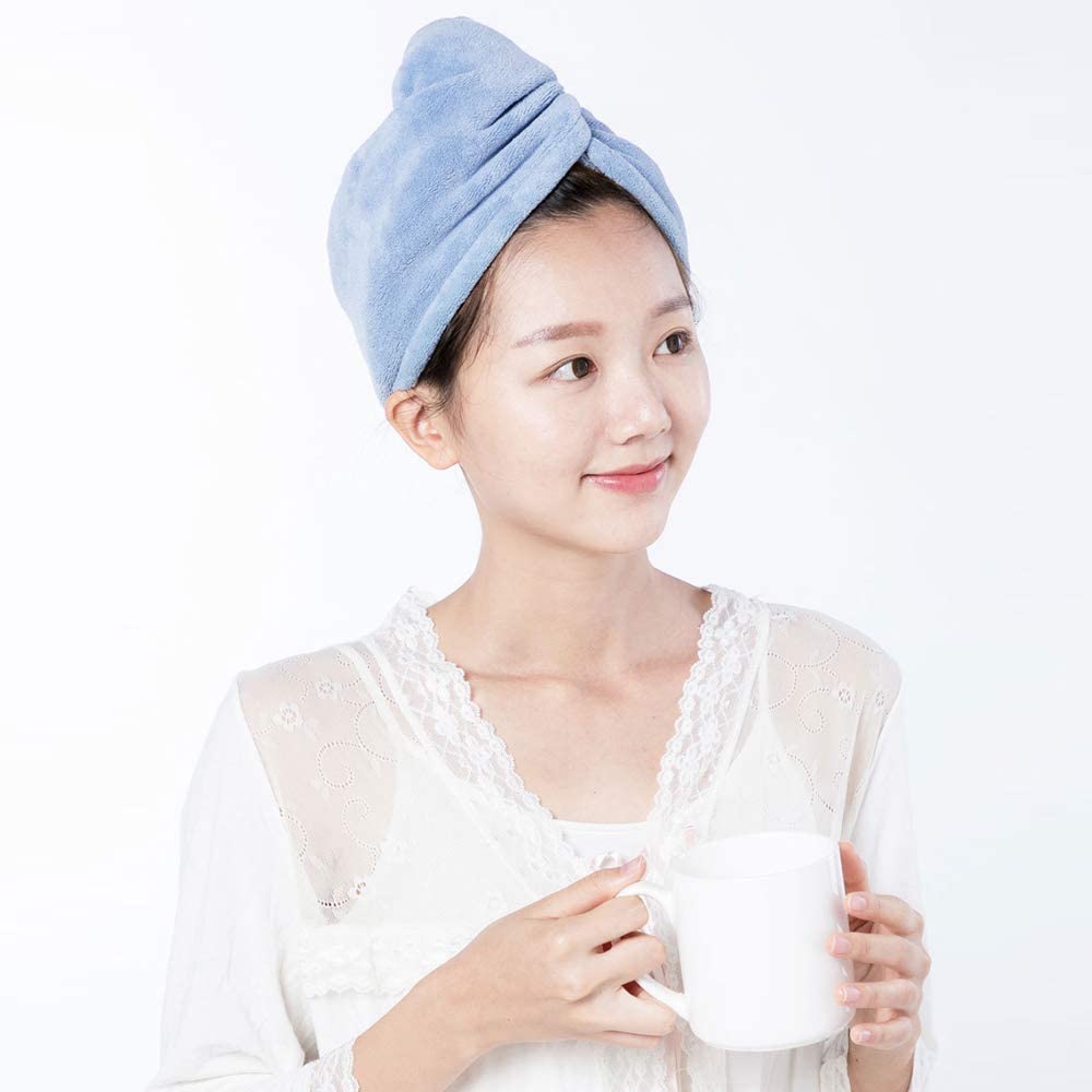 Xiaomi Mijia Simfun Towel 24x64cm Hair Dry Cap Salon Towel Super Absorbent Quick-drying Microfiber Comfortable Bath Towel