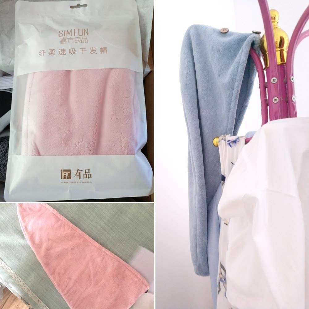 Xiaomi Mijia Simfun Towel 24x64cm Hair Dry Cap Salon Towel Super Absorbent Quick-drying Microfiber Comfortable Bath Towel