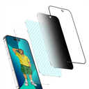 3D Silicone Privacy HD Glass Screen Protector-Black Edge/Privacy For iPhone 14 Pro / Pro Max | GN3DSPY14P |