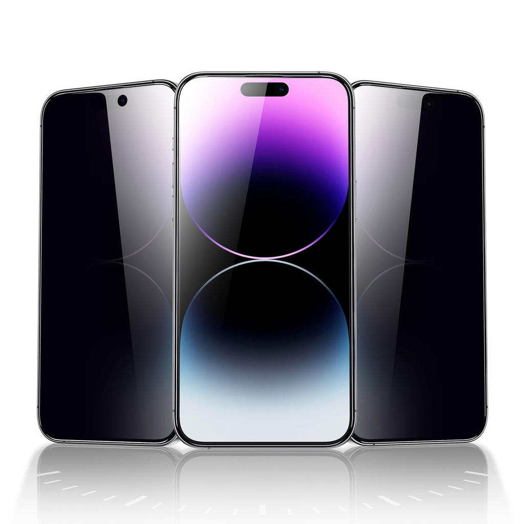 Green Lion 9H Steve Privacy Screen Protector for iPhone 15 Pro / Pro Max - Black | GN9HSPY15 |