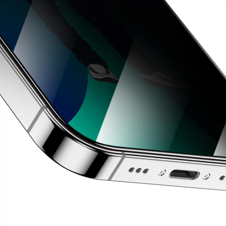 Green Lion 3D Privacy Scratch Free Round Edge Glass Screen Protector For iPhone 14 Pro / Pro Max | GN9HSPY14 |