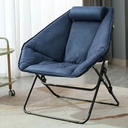 SUN GLOBAL Hexagon Foldable Chairs From Comfortable Leather & Stainless Steel Base For Comfortable Sitting (AC751D)