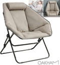 SUN GLOBAL Hexagon Foldable Chairs From Comfortable Leather & Stainless Steel Base For Comfortable Sitting (AC751D)