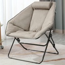 SUN GLOBAL Hexagon Foldable Chairs From Comfortable Leather & Stainless Steel Base For Comfortable Sitting (AC751D)