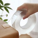 7MD Transparent Double Sided Adhesive Tape, Washable & Reusable