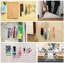 7MD Transparent Double Sided Adhesive Tape, Washable & Reusable