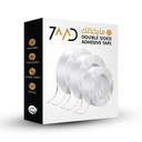 7MD Transparent Double Sided Adhesive Tape, Washable & Reusable