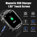 7MD Smart Watch 1.85" Touch Screen, Smartwatch for Android & iPhones , IP68 Waterproof Outdoor Sports Fitness Tracker with Heart Rate
