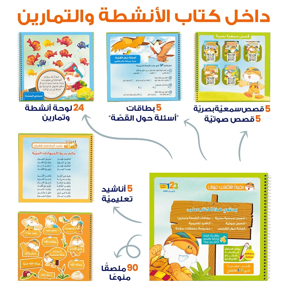 The Backpack of Fahman the Explorer – Educational Pack & Books for Kids in Arabic - 978-1-84998-775-2
