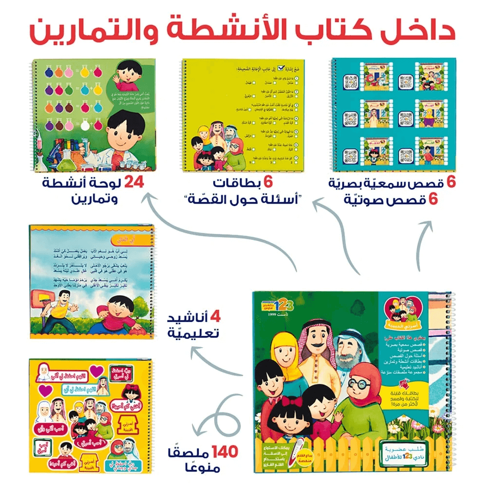 My Lovely Family – Educational Pack & Books for Kids in Arabic - 978-1-84998-997-8