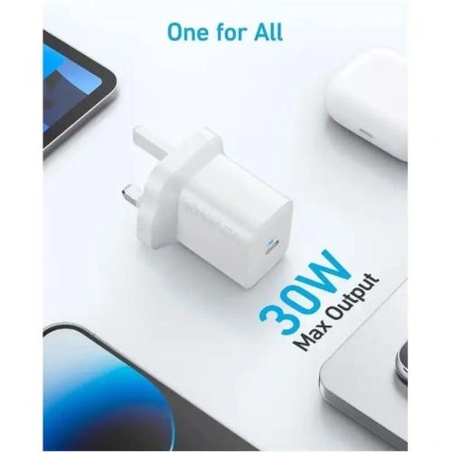 Anker 312 Wall Charger Anker 312 Wall Charger With USB-C Port For Fast 30W Charging | A2640k21 |
