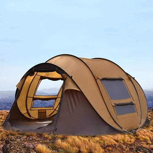 Portable Quick Setup Camping Tent For 2 Person With Dual Doors & Windows (250x215x114 H)