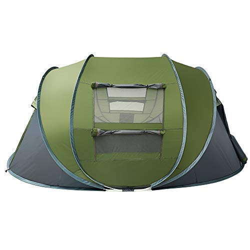 Portable Quick Setup Camping Tent For 2 Person With Dual Doors & Windows (250x215x114 H)
