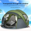 Portable Quick Setup Camping Tent For 2 Person With Dual Doors & Windows (250x215x114 H)