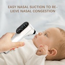 7MD Rechargeable Electric Nasal Aspirator For Babys With 4 Silicone Cleaning Tips