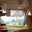 7MD Car Visor LED Vanity Mirror, Rechargeable Car Makeup Mirror with LED Lights