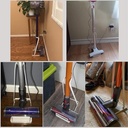 White Vacuum Cleaner Stand For Organizing Home