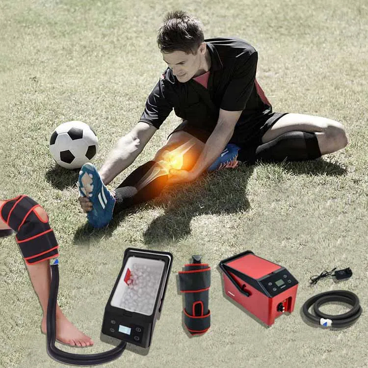 7MD Pulse Ice Cold Compression Massage Device Physical Therapy System For (Knee, Ankle & Full Leg-M) Model: KRP/MYY-M