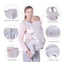TIANCAIYIDING Infant Baby Wrap Carrier Backpack with Stool- All Positions Hip Seat Ergonomic Newborn to Toddlers