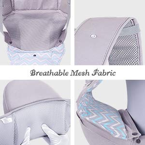 TIANCAIYIDING Infant Baby Wrap Carrier Backpack with Stool- All Positions Hip Seat Ergonomic Newborn to Toddlers