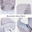 TIANCAIYIDING Infant Baby Wrap Carrier Backpack with Stool- All Positions Hip Seat Ergonomic Newborn to Toddlers
