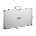 2 in 1 Stainless Steel BBQ Tools Set with Aluminum Case + Suitcase Folding Carbon Oven BBQ Grill (LX26+TXZ-WK310096-1)