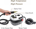 Handheld Steam Cleaner, High Pressure Steam Cleaner, 2500W Handheld High Temp Steam Cleaner, Portable Steam Cleaner for Home Use, White (AH-SL-001)