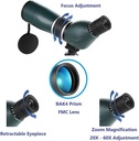 ZHIKE Binoculars Spotting Scopes Telescopes HD Zoom, Long Range, Water Proof & Anti Fog For Camping, Watching Birds And Outdoor Use