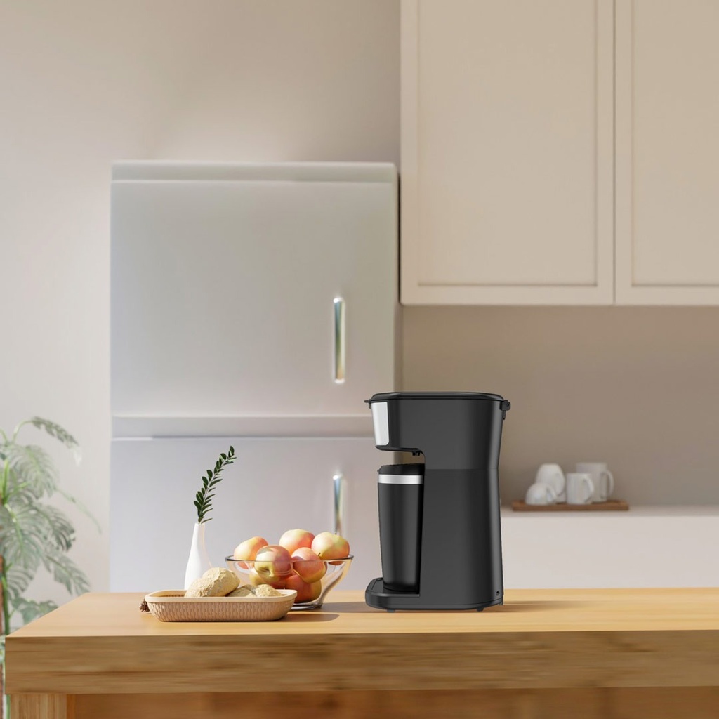 LePresso Coffee Maker with Travelling Mug 450W - Black | LPCMTMBK |