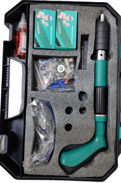 HITACHI Mini Steel Nail Gun Manual Rivet Gun Concrete Wall Ceiling Wall Anchor Wire Slotting Device Home Wall Fastener Rivet Tool