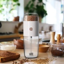LePresso 2 in 1 Coffee Grinder and Milk Frothing LPMFGRWH