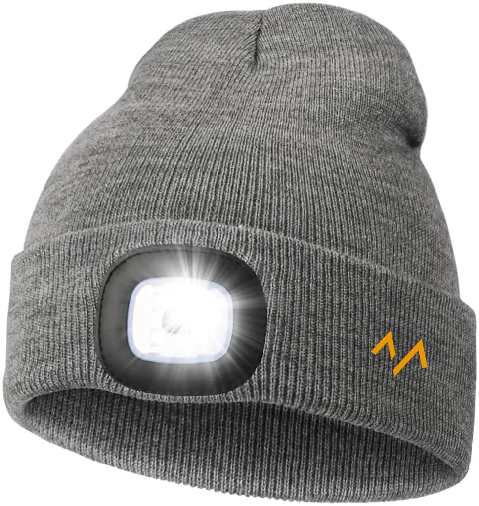 7MD Unisex Beanie Hat With Rechargeable LED Light