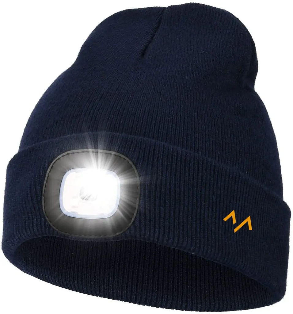 7MD Unisex Beanie Hat With Rechargeable LED Light