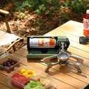7MD Portable Gas Camping Stove with Storage Bag Adventure suitable for Picnic/Backpacking Hiking/Home Travel, Winter Collection