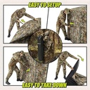 Portable 2-3 Person See-Through Tent For Camping & Hunting