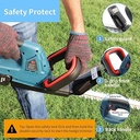 BOSS Cordless Hedge Trimmer Brushless, Electric Shrub Cutter, Grass Trimming with Rechargeable Battery & Charger for Effortless Use | BS123JB267-3 |