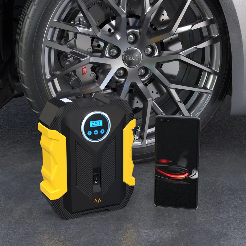 7MD Digital Display Car Tire Inflator, Air Compressor With LED Flashlight 12 Months Warranty