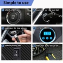 7MD Digital Display Car Tire Inflator, Air Compressor With LED Flashlight 12 Months Warranty