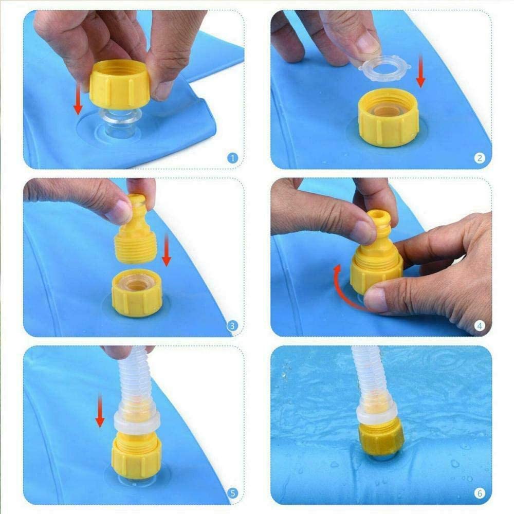 Splash and Sprinkler Water Pad Inflatable Outdoor Water Spray Mat 170cm 68in