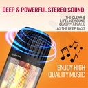 Portable Outdoor 5W LED Flickering Flame Torch Wireless Speaker with Pole and Ground Stake | MX-OS021 |