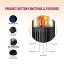 Portable Outdoor 5W LED Flickering Flame Torch Wireless Speaker with Pole and Ground Stake | MX-OS021 |