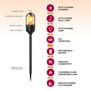 Portable Outdoor 5W LED Flickering Flame Torch Wireless Speaker with Pole and Ground Stake | MX-OS021 |