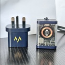 7MD Super Charger 3 in 1 Power bank & GaN Charger With 20W Fast Charging For Phone, Smart Watch, Earpod With Built-in Cable