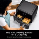 7MD Digital Air Fryer, Dual Baskets With 9L Capacity Model: 7MD910D