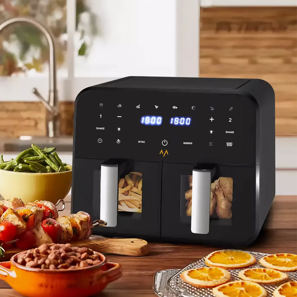 7MD Digital Air Fryer, Dual Baskets With 9L Capacity Model: 7MD910D