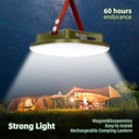 7MD Camping Light, Rechargeable Multi-Functional Powerful Outdoor Light Power:80W Battery Capacity:15,600 mAh
