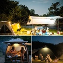 7MD Camping Light, Rechargeable Multi-Functional Powerful Outdoor Light Power:80W Battery Capacity:15,600 mAh